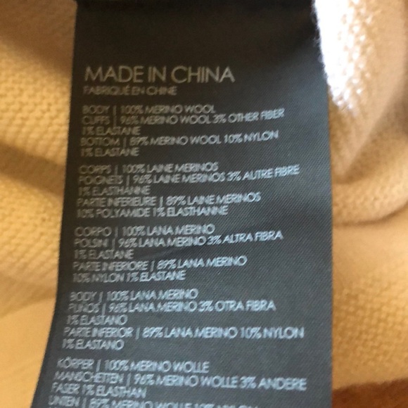 Club Monaco tommie mock neck wool sweater sz xs - Picture 6 of 7